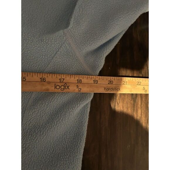 Patagonia Synchilla Women’s Medium Light Blue Baby Blue Glitter Fleece Jacket - Picture 7 of 8